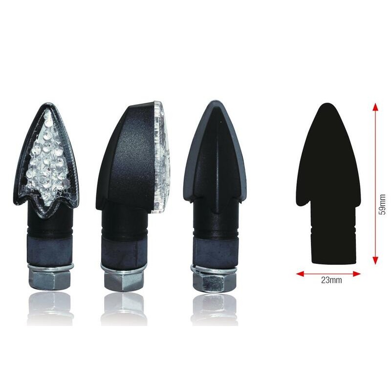 Clignotants BIHR Darts LED noir universel Clignotants BIHR Darts LED noir universel