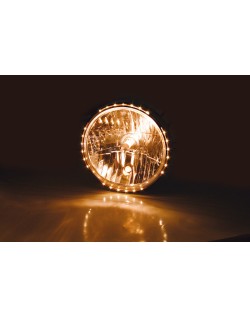 Phare SHIN YO Reno 2 7"  chrome verre clair