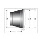 Insert de phare LED HIGHSIDER 5 3/4" Jackson Insert de phare LED HIGHSIDER 5 3/4" Jackson