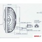 Phare LED KOSO Thunderbolt 170mm Phare LED KOSO Thunderbolt 170mm