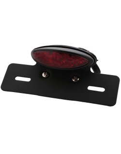 Feu arrière avec support de plaque V PARTS noir ovale universel