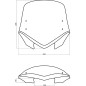 Bulle MRA V-Flow Naked Bikes VFSZ avec spoiler