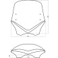 Bulle MRA V-Flow Naked Bikes VFSC avec spoiler