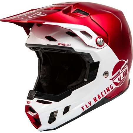 Casque FLY RACING Formula CC Centrum - rouge Metallic/blanc