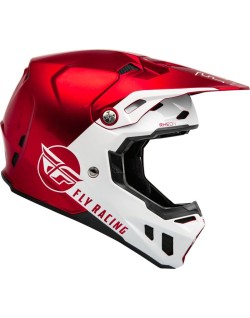 Casque FLY RACING Formula CC Centrum - rouge Metallic/blanc