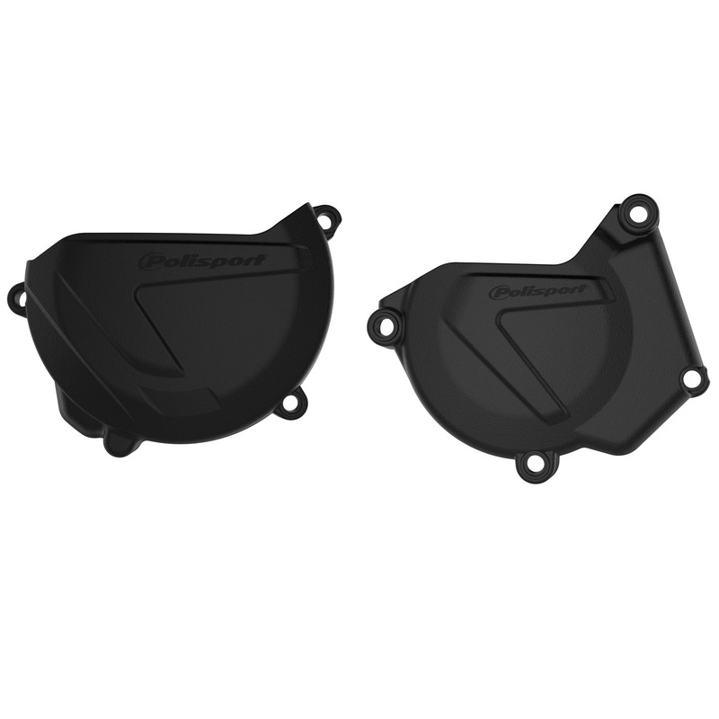 Protections de carters d'embrayage et d'allumage POLISPORT noir - Yamaha YZ250 Protections de carters d'embrayage et d'allumage POLISPORT noir - Yamaha YZ250