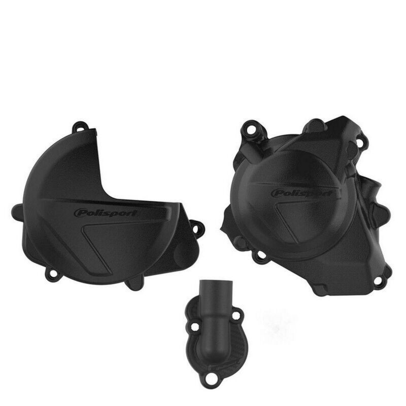 kit protection de carter d'embrayage, d'allumage et de pompe à eau POLISPORT - Honda CRF 450 R (17-22) kit protection de carter d'embrayage, d'allumage et de pompe à eau POLISPORT - Honda CRF 450 R (17-22)