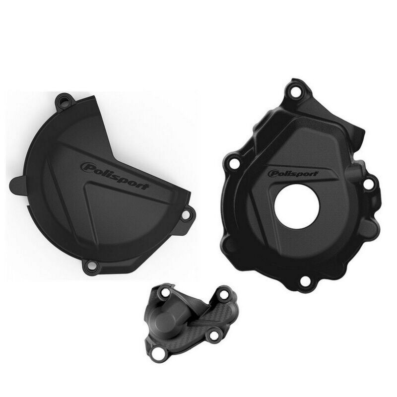 kit protection de carter d'embrayage, d'allumage et de pompe à eau POLISPORT - KTM 250 / 350 XC-F / SX-F kit protection de carter d'embrayage, d'allumage et de pompe à eau POLISPORT - KTM 250 / 350 XC-F / SX-F
