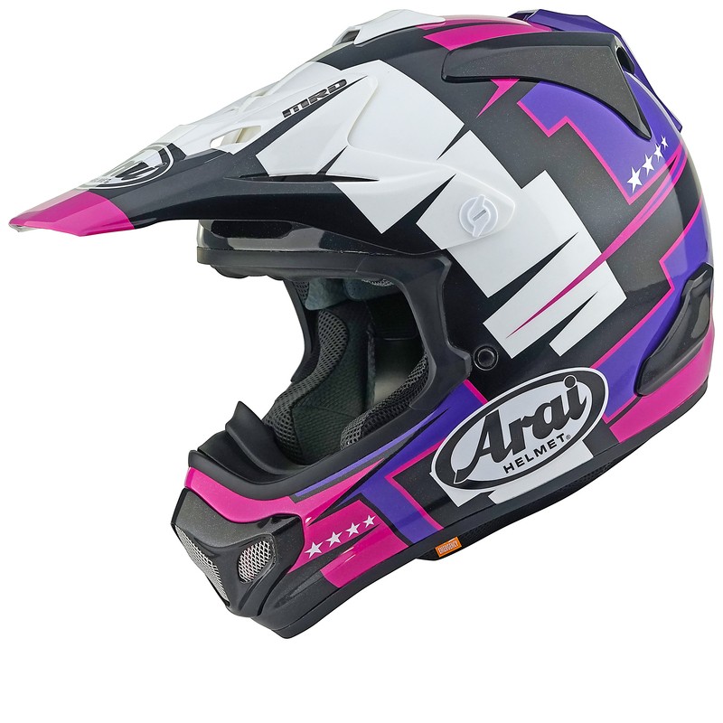 Casque ARAI MX-V EVO Battle - Violet Casque ARAI MX-V EVO Battle - Violet